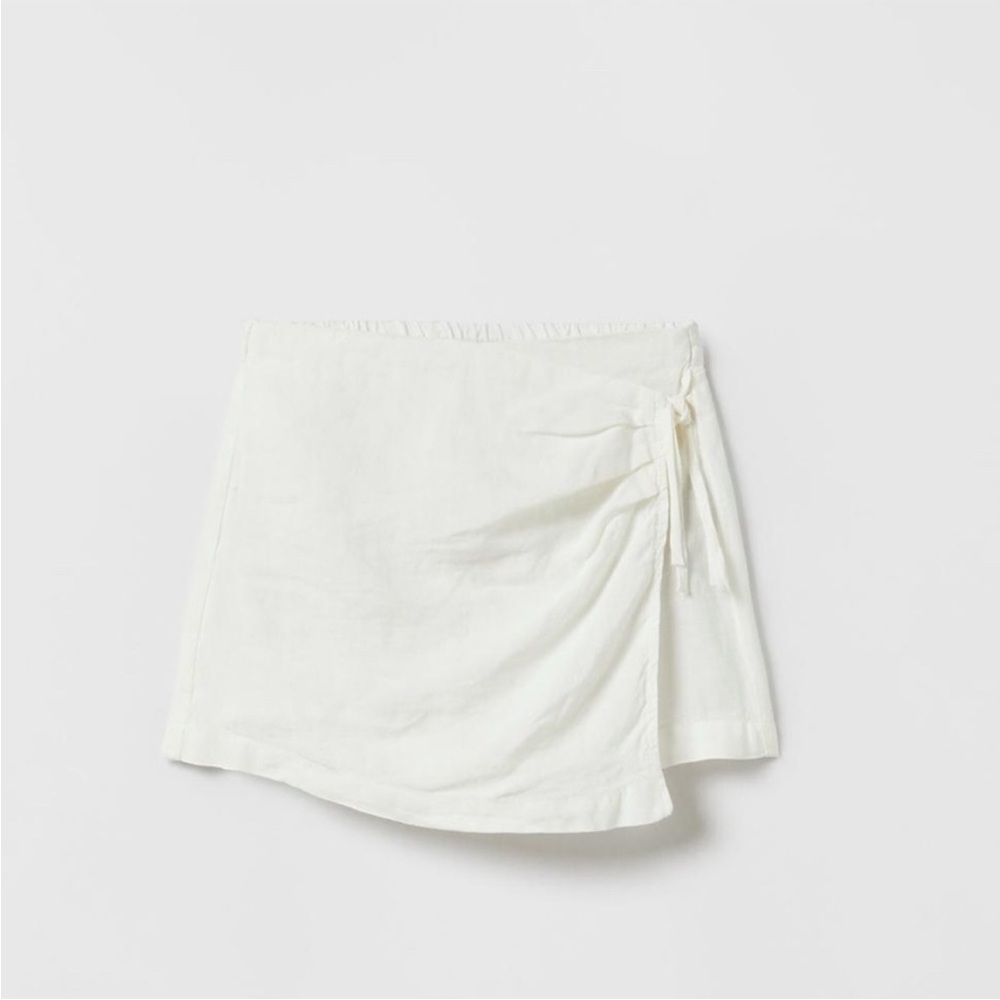 Linen Pareo Kids off white wrap skort never worn